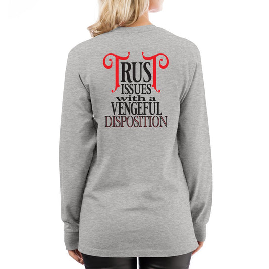 TRUST Issues_Lane7- Long Sleeve Tee - Comedy inspired T-shirts | Controversial Jokes hoodies, Mugs & more - Comedy Courier