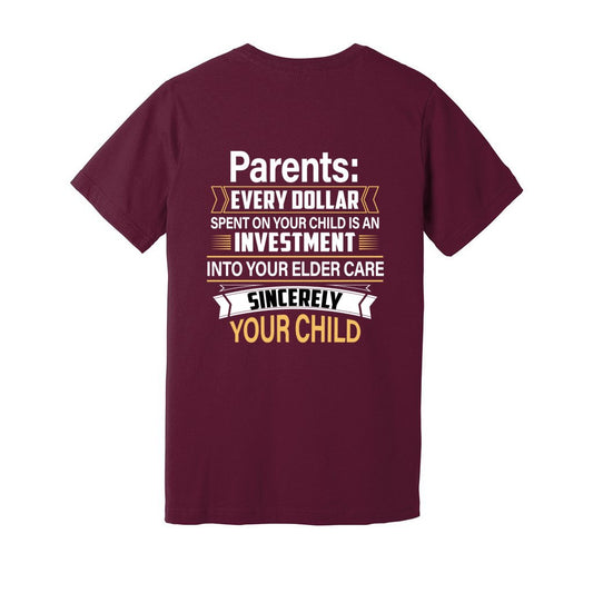 Parents Every $_Rev-BC-Jersey Tee - Comedy inspired T-shirts | Controversial Jokes hoodies, Mugs & more - Comedy Courier