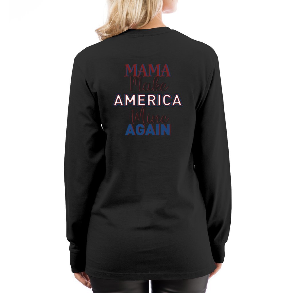 MAMA: Make America Mine Again-v3_ Lane7 Unisex Long Sleeve Tee - Comedy inspired T-shirts | Controversial Jokes hoodies, Mugs & more - Comedy Courier