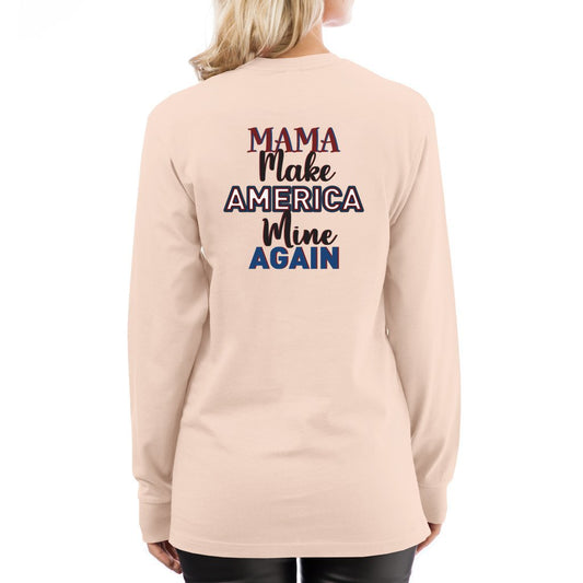 MAMA: Make America Mine Again-v3_ Lane7 Unisex Long Sleeve Tee - Comedy inspired T-shirts | Controversial Jokes hoodies, Mugs & more - Comedy Courier