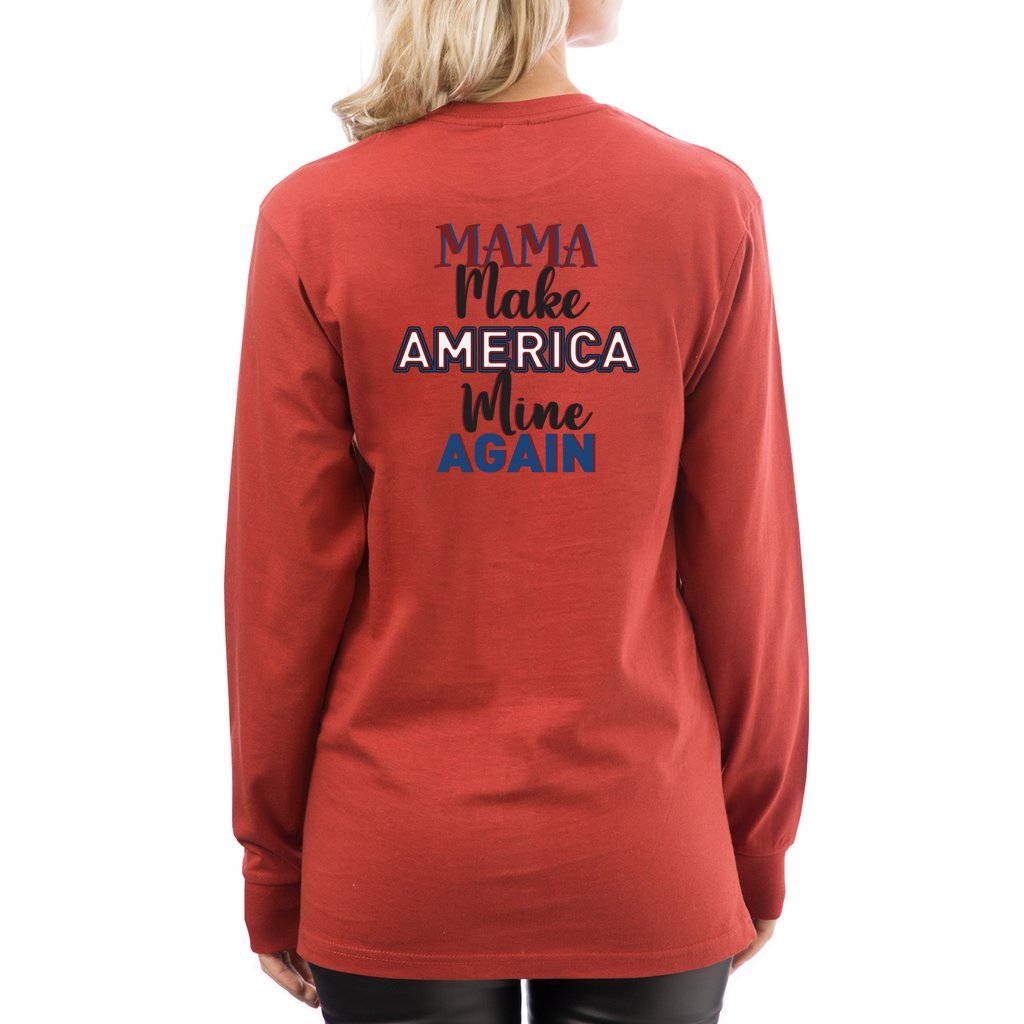 MAMA: Make America Mine Again-v3_ Lane7 Unisex Long Sleeve Tee - Comedy inspired T-shirts | Controversial Jokes hoodies, Mugs & more - Comedy Courier