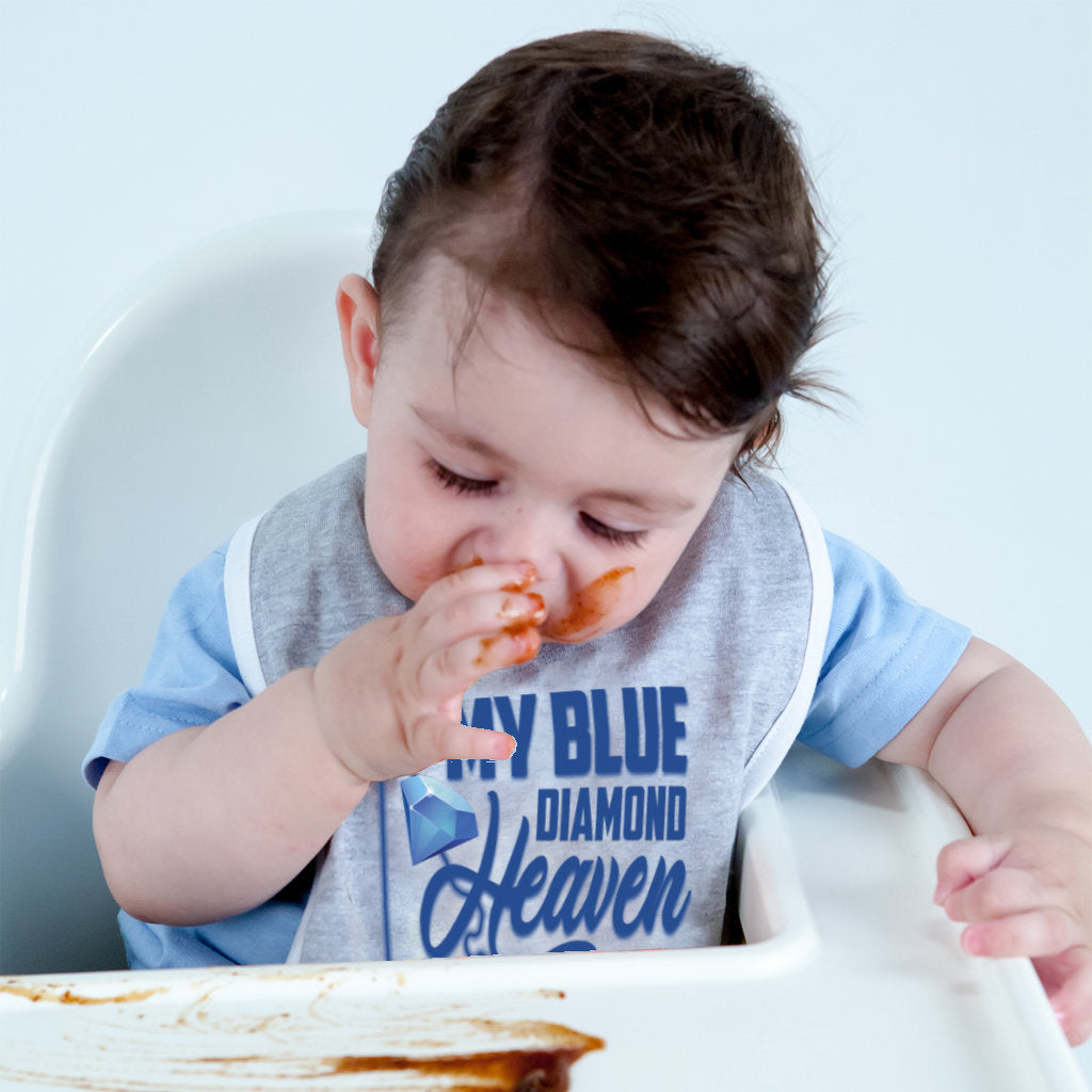 My Blue "Diamond" Heaven_Infant Jersey Bib - Comedy inspired T-shirts | Controversial Jokes hoodies, Mugs & more - Comedy Courier
