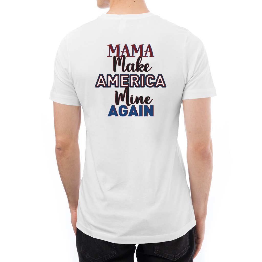 MAMA: Make America Mine Again-v4_ L7 Unisex Deluxe T-shirt - Comedy inspired T-shirts | Controversial Jokes hoodies, Mugs & more - Comedy Courier