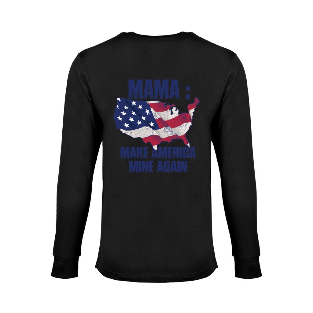 MAMA: Make America Mine Again-v1_ L7-Long Sleeve Tee - Comedy inspired T-shirts | Controversial Jokes hoodies, Mugs & more - Comedy Courier