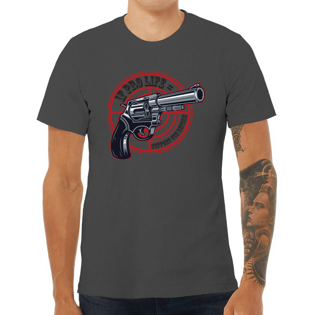 Gun Reform_Front_BC-Jersey Tee - Comedy inspired T-shirts | Controversial Jokes hoodies, Mugs & more - Comedy Courier