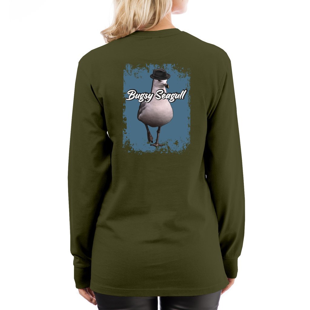 Bugsy SeaGull_L7 Long Sleeve Tee - Comedy inspired T-shirts | Controversial Jokes hoodies, Mugs & more - Comedy Courier