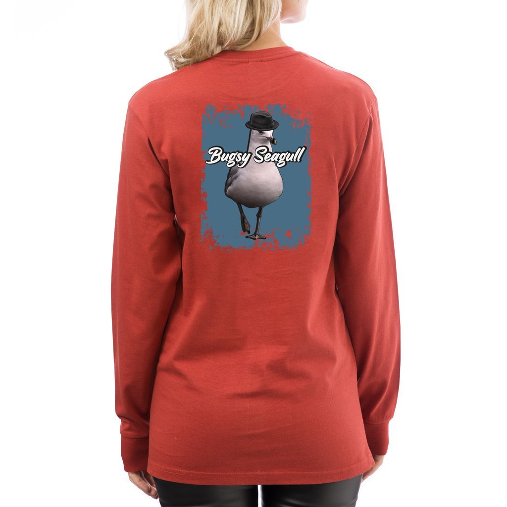 Bugsy SeaGull_L7 Long Sleeve Tee - Comedy inspired T-shirts | Controversial Jokes hoodies, Mugs & more - Comedy Courier