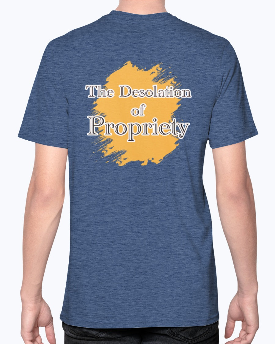 Desolation of ProPriety_F/R-Anvil FittedTee - Comedy inspired T-shirts | Controversial Jokes hoodies, Mugs & more - Comedy Courier