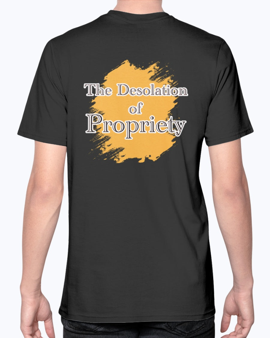 Desolation of ProPriety_F/R-Anvil FittedTee - Comedy inspired T-shirts | Controversial Jokes hoodies, Mugs & more - Comedy Courier