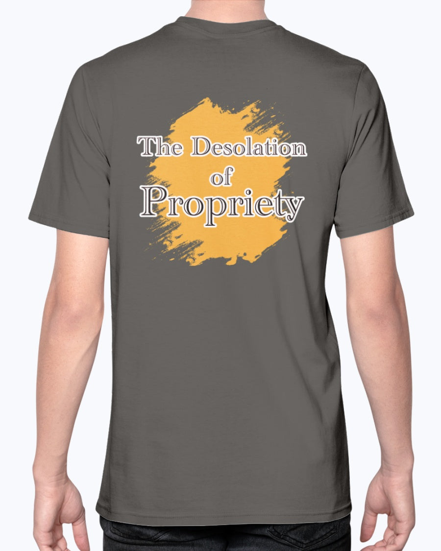 Desolation of ProPriety_F/R-Anvil FittedTee - Comedy inspired T-shirts | Controversial Jokes hoodies, Mugs & more - Comedy Courier