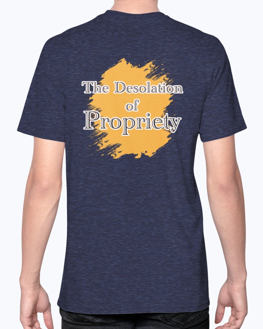 Desolation of ProPriety_F/R-Anvil FittedTee - Comedy inspired T-shirts | Controversial Jokes hoodies, Mugs & more - Comedy Courier