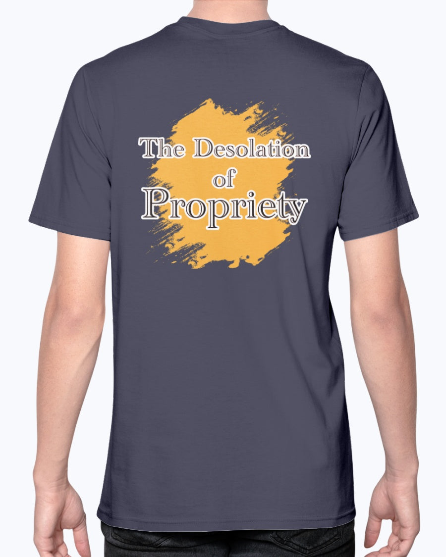 Desolation of ProPriety_F/R-Anvil FittedTee - Comedy inspired T-shirts | Controversial Jokes hoodies, Mugs & more - Comedy Courier