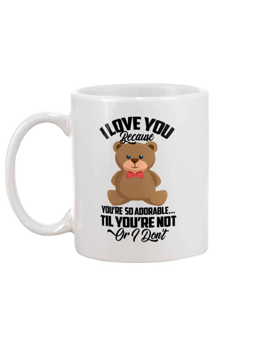 I Love You Because - Mug - Comedy inspired T-shirts | Controversial Jokes hoodies, Mugs & more - Comedy Courier